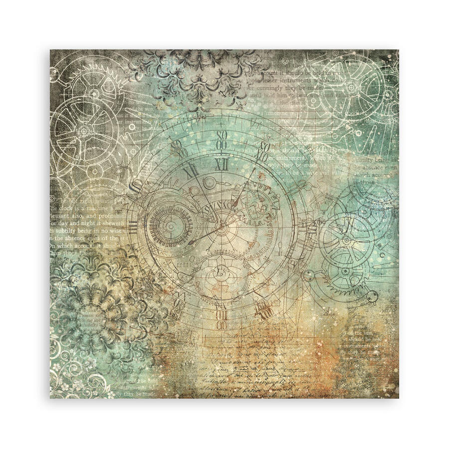 Blocco 10 fogli 30,5 x 30,5 Double Face Backgrounds Gardens of Time