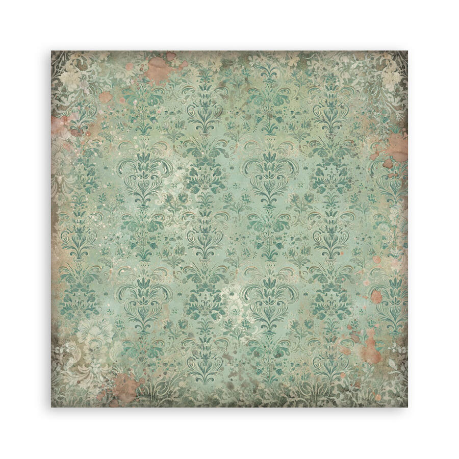 Blocco 10 fogli 20,3 x 20,3 Double Face Backgrounds Gardens of Time