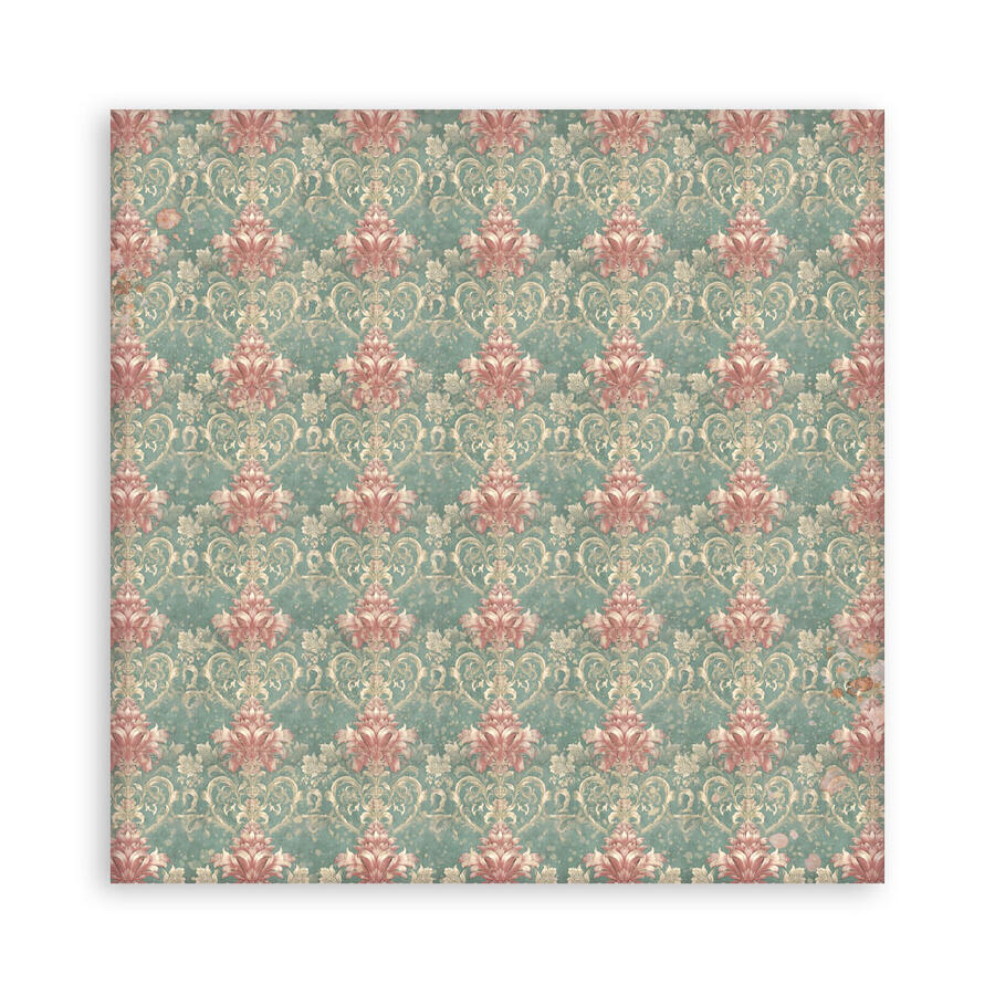 Blocco 10 fogli 20,3 x 20,3 Double Face Backgrounds Gardens of Time