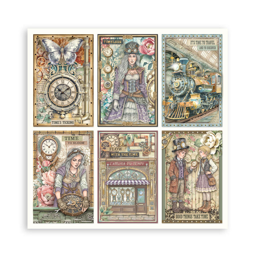 Blocco 22 fogli 30,5 x 30,5 Single Face Gardens of Time