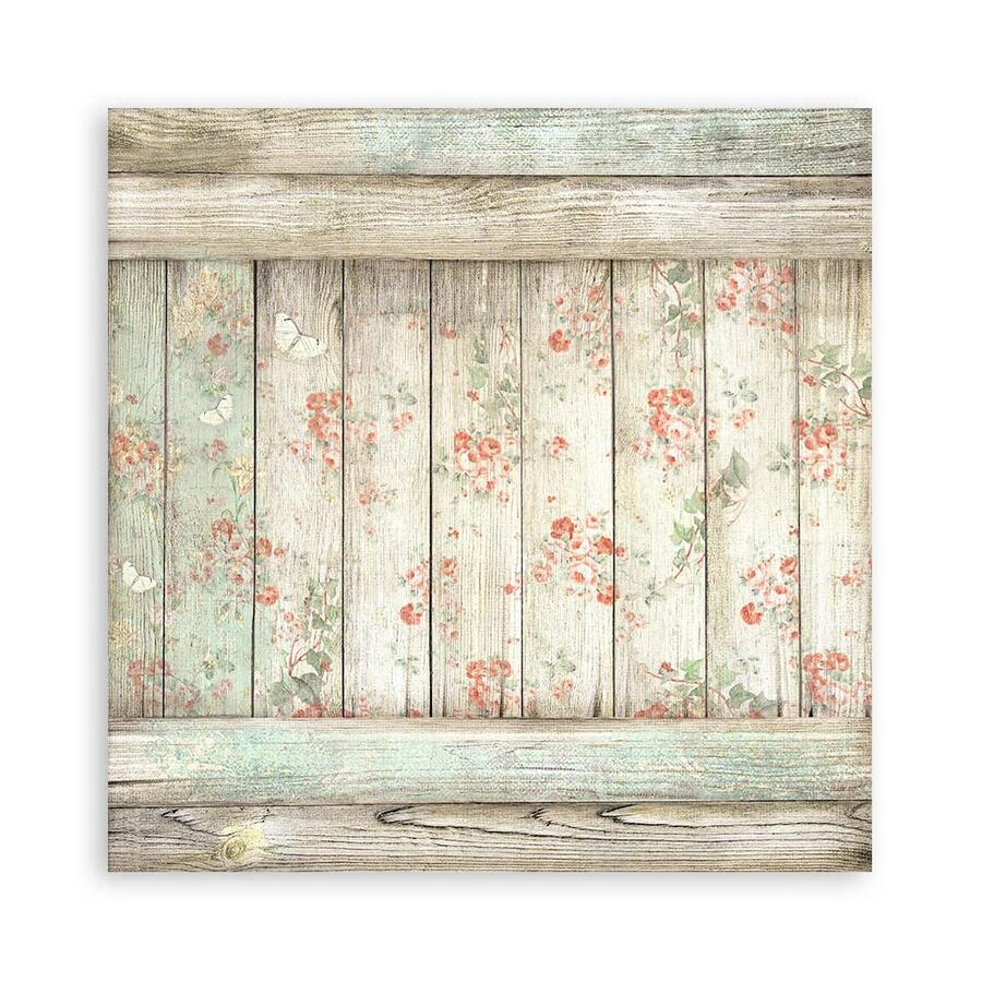 Blocco 22 fogli 20,3 x 20,3 Single Face House of Roses