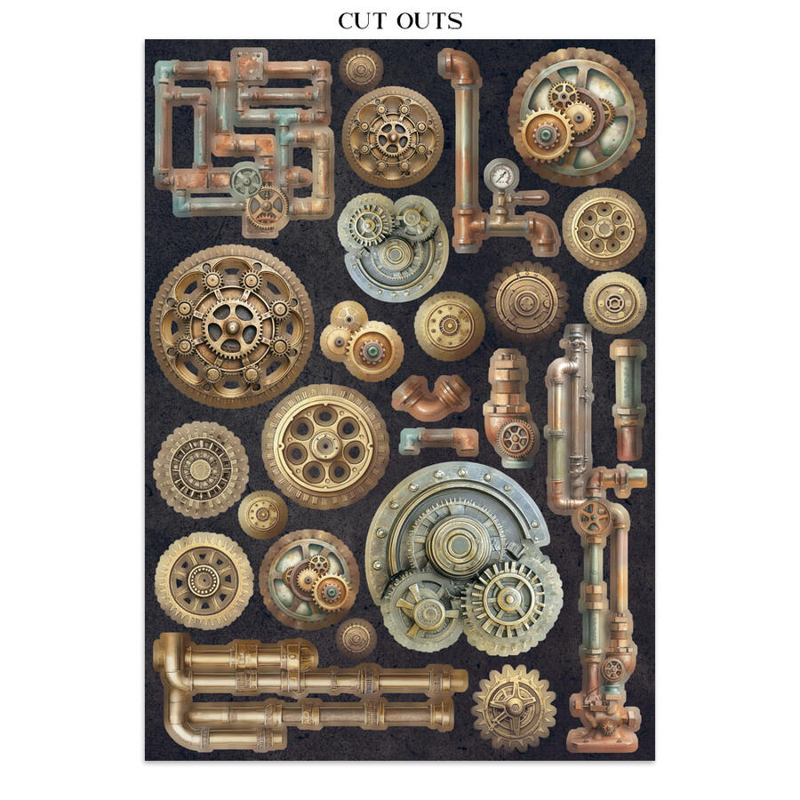 Junk Journal stickers, cut-outs, backgrounds Gardens of Time