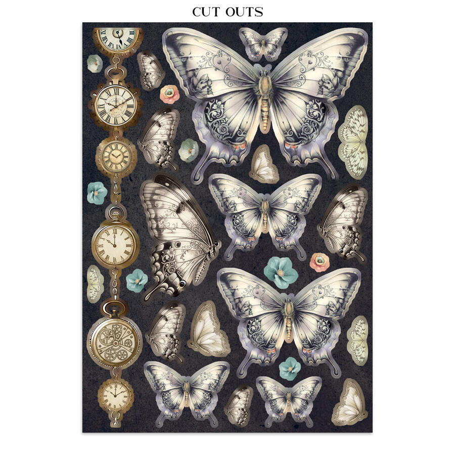 Junk Journal stickers, cut-outs, backgrounds Gardens of Time