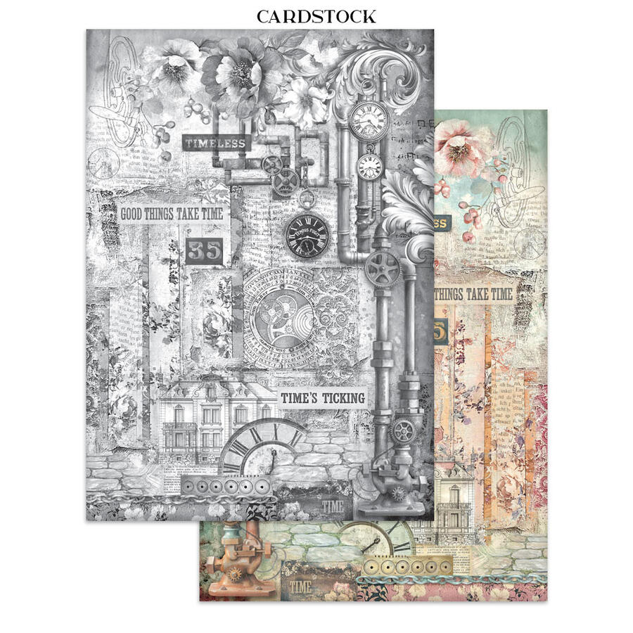 Junk Journal stickers, cut-outs, backgrounds Gardens of Time