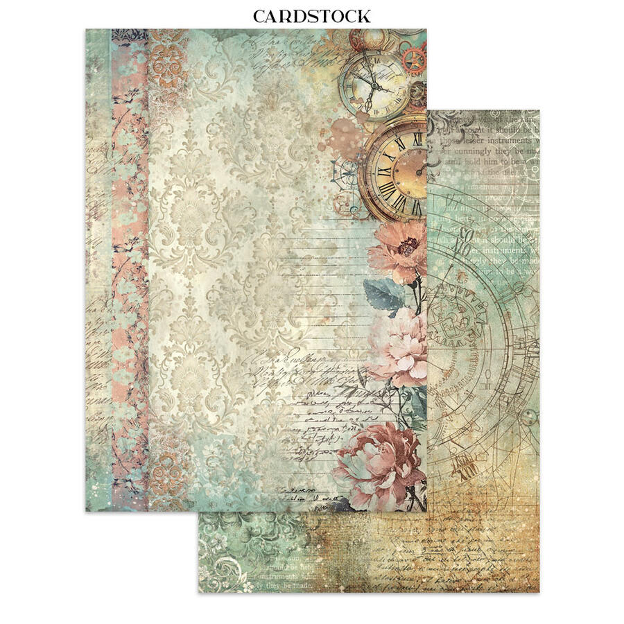 Junk Journal stickers, cut-outs, backgrounds Gardens of Time