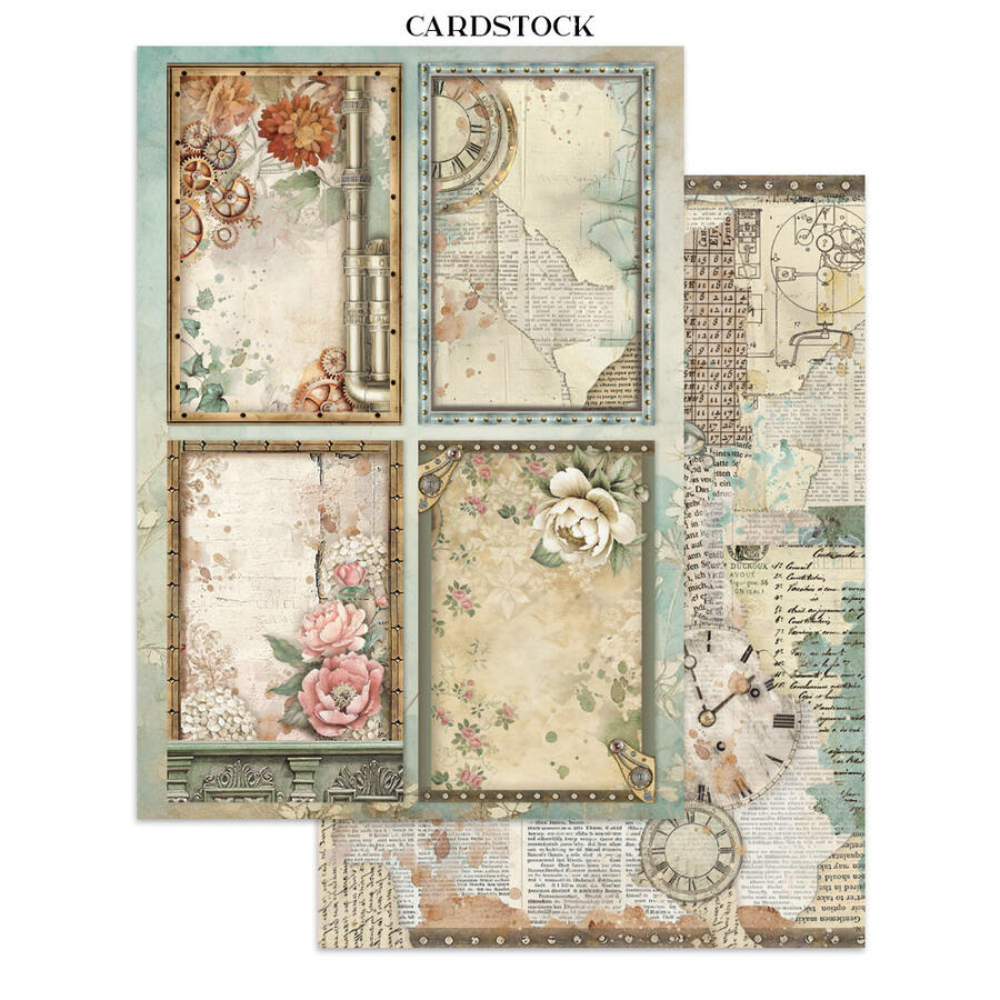 Junk Journal stickers, cut-outs, backgrounds Gardens of Time