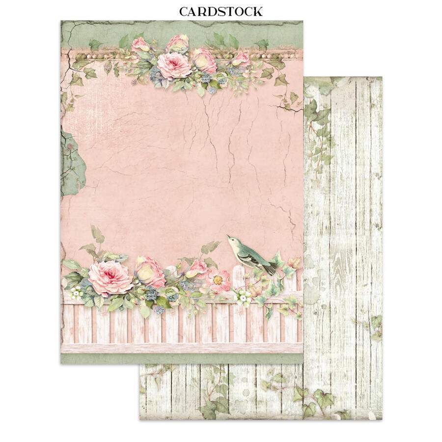 Junk Journal stickers, cut-outs, backgrounds House of Roses