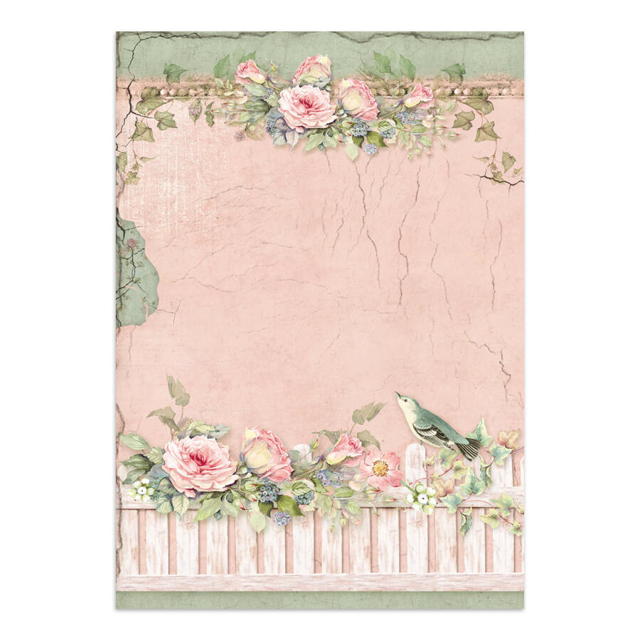 Junk Journal stickers, cut-outs, backgrounds House of Roses