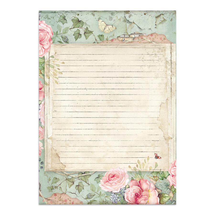 Junk Journal stickers, cut-outs, backgrounds House of Roses