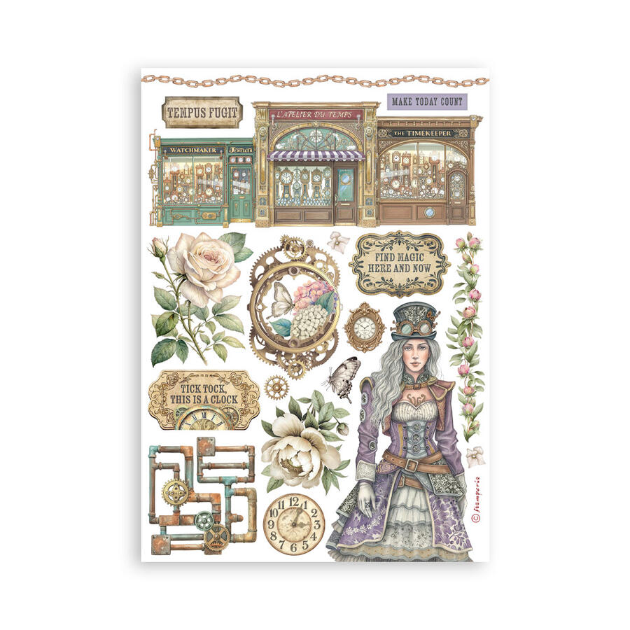 Washi Pad 8 sheets A5 Gardens of Time