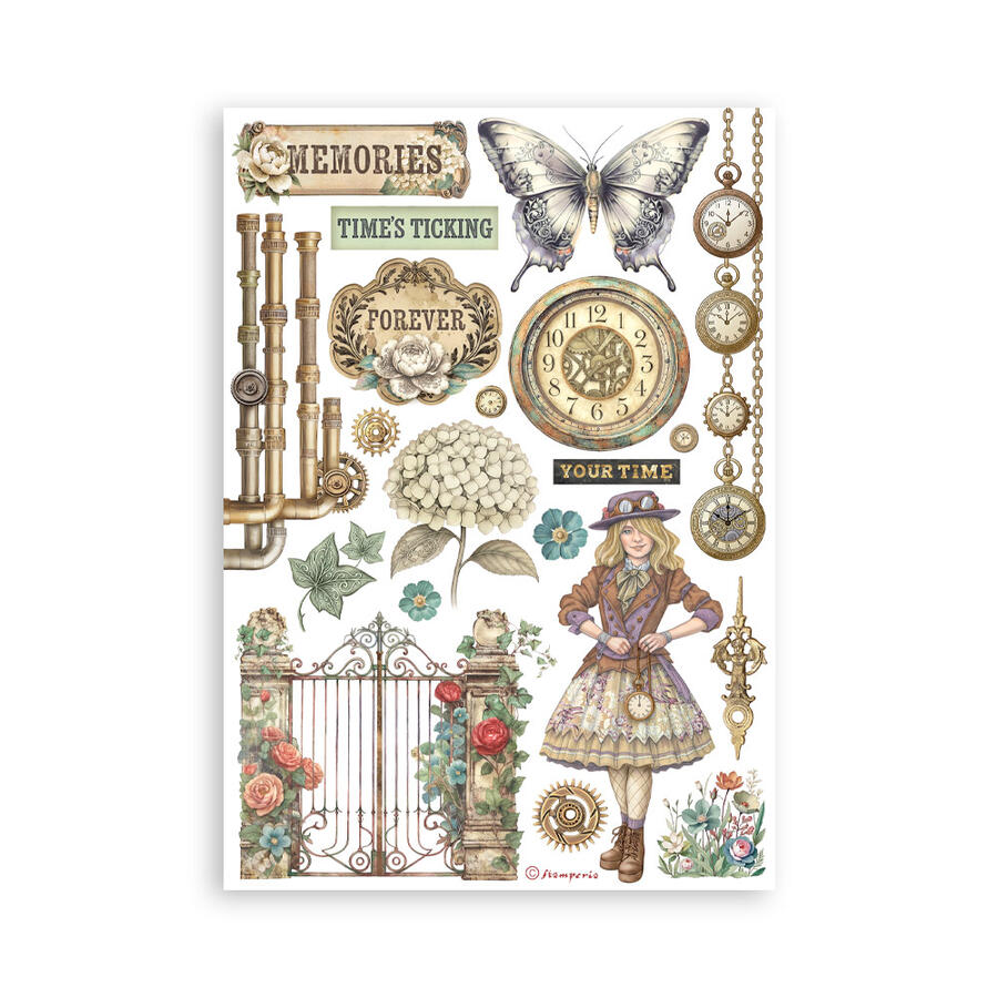 Washi Pad 8 sheets A5 Gardens of Time