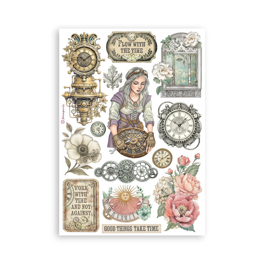 Washi Pad 8 sheets A5 Gardens of Time