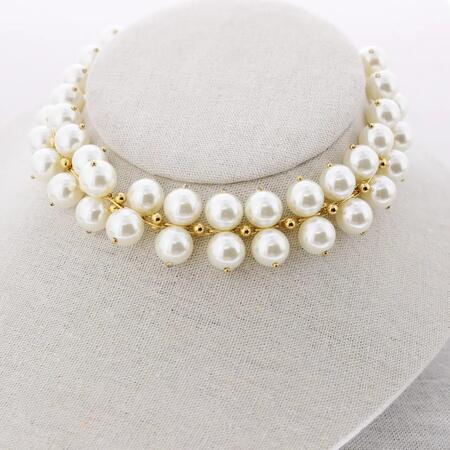 Collana in Acciaio Finitura Perla 12mm