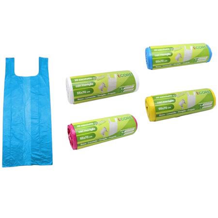 INTRADE 20 SACCHETTI CON MANIGLIE 50X70 CM (Confezione da 20 pezzi) 