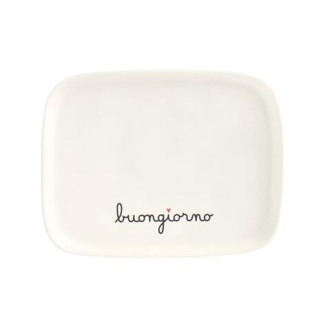 Simply Day - Piatto Buongiorno Rettangolare in Gres | 20x15,5 cm