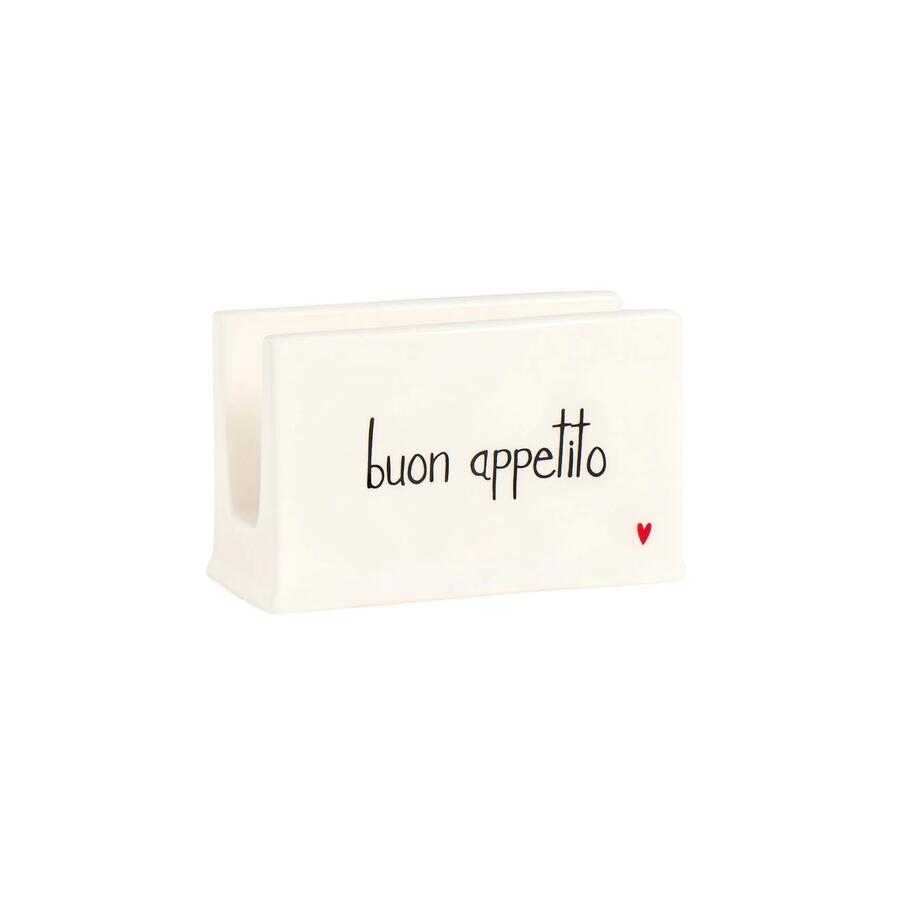 Simply Day - Portatovaglioli in Gres "Buon Appetito" | Design Italiano