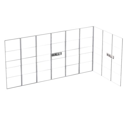 Wentex SET Frame - L-Shape SET Including Support. Dimensioni 6 x 3 x 3 