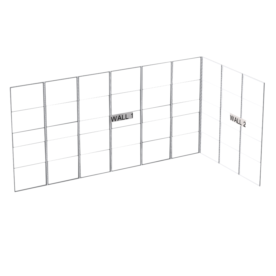 Wentex SET Frame - L-Shape SET Including Support. Dimensioni 6 x 3 x 3 