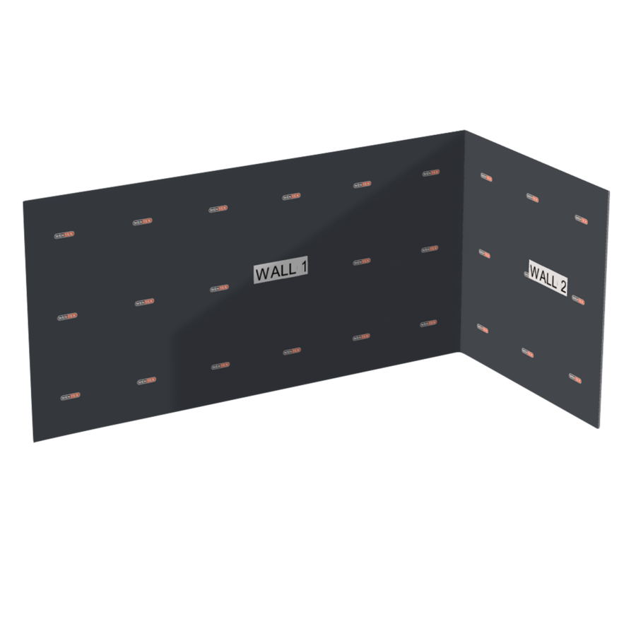 Wentex SET Frame - L-Shape SET Including Support. Dimensioni 6 x 3 x 3 