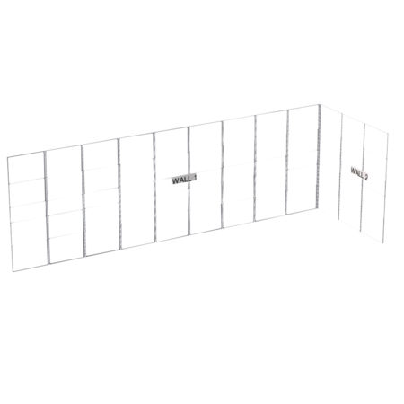 Wentex SET Frame - L-Shape SET Including Support. Dimensioni 9 x 3 x 3 