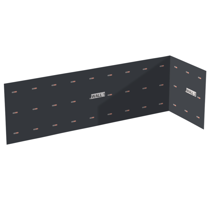 Wentex SET Frame - L-Shape SET Including Support. Dimensioni 9 x 3 x 3 