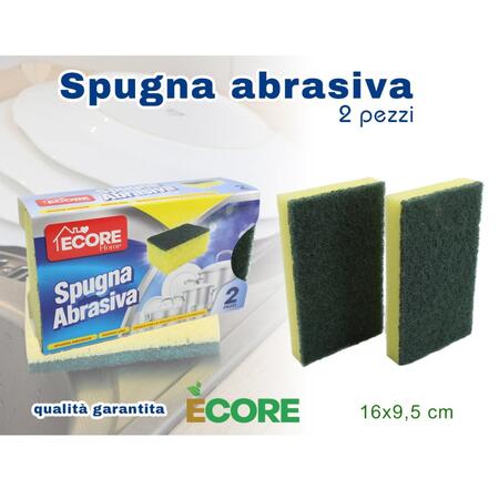 INTRADE SPUGNA ABRASIVA 2 PEZZI (Confezione da 24 pezzi) 