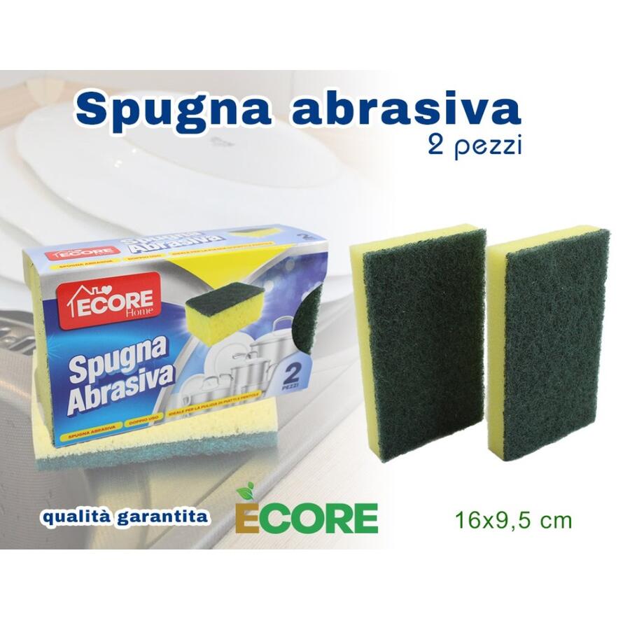 INTRADE SPUGNA ABRASIVA 2 PEZZI (Confezione da 24 pezzi) 