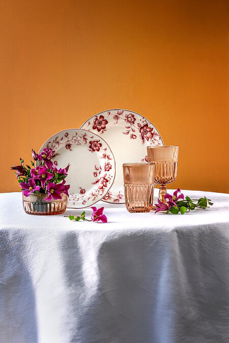 Livellara Milano - Wonderwall Rosa - Set Piatti 19 Pezzi in Ceramica