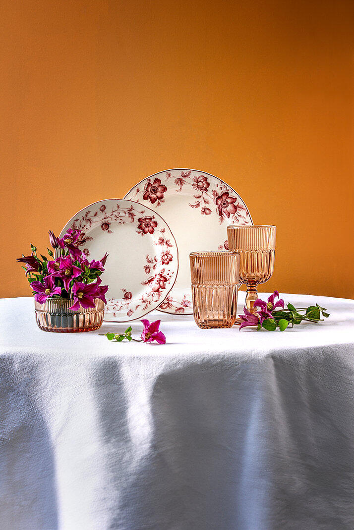 Livellara Milano - Wonderwall Rosa - Set Piatti 19 Pezzi in Ceramica