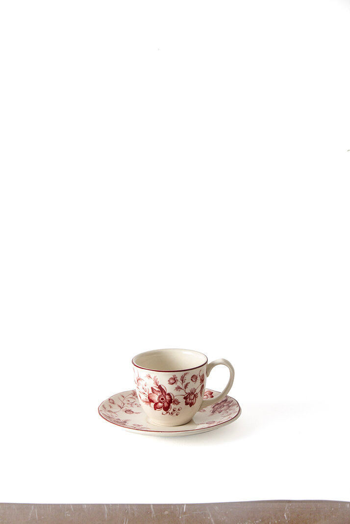 Livellara Milano Wonderwall Rosa - Set 6 Tazzine Moka con Piattino 90 ml