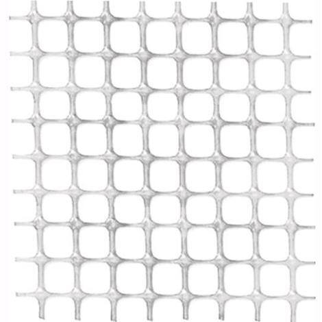 Rete in pvc bianca quadra papillon altezza 1 mt  - lunghezza 50 mt 