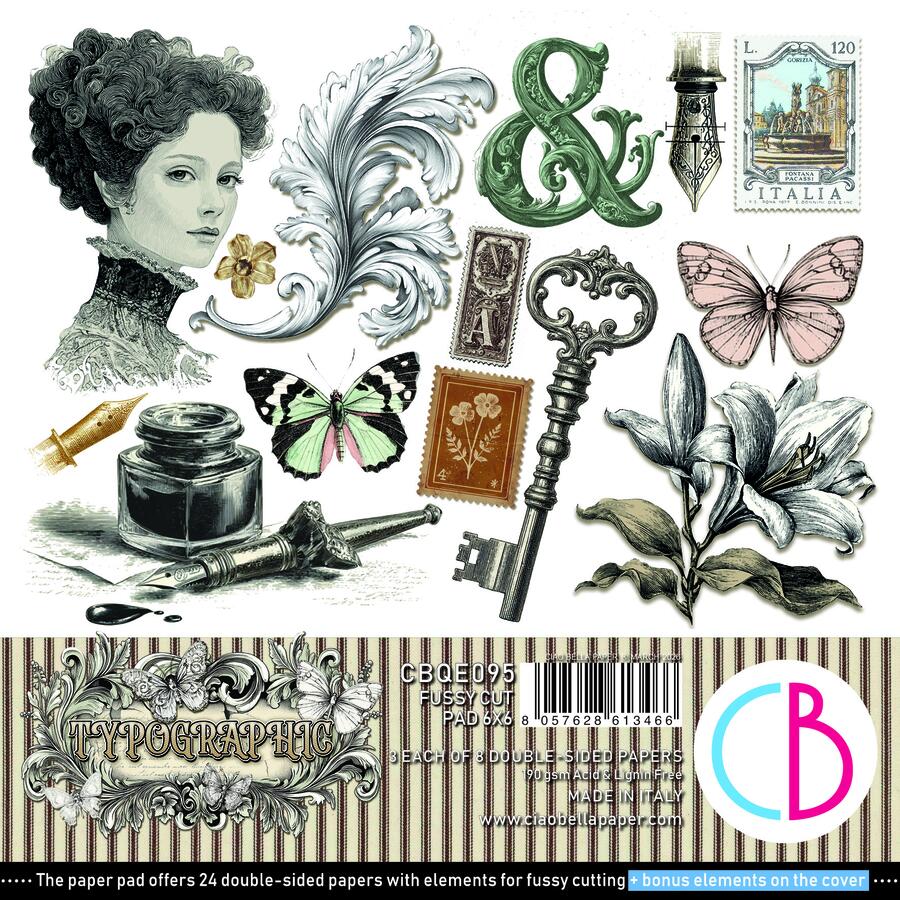 Kit Creativo Vintage “Typographic Journal” n. 2