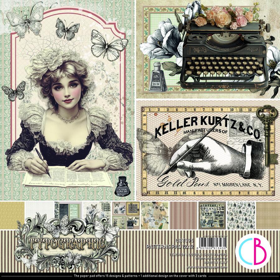 Kit Creativo Vintage “Typographic Journal” n. 2