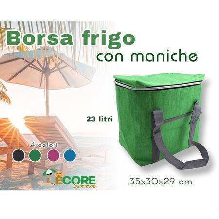 INTRADE BORSA FRIGO CON MANICHE 35X30X29 CM 23 LITRI (Confezione da 12 pezzi) 