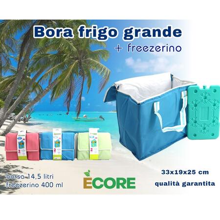 INTRADE BORSA FRIGO 14,5 LITRI + FREEZERINO 400 ML (Confezione da 12 pezzi) 