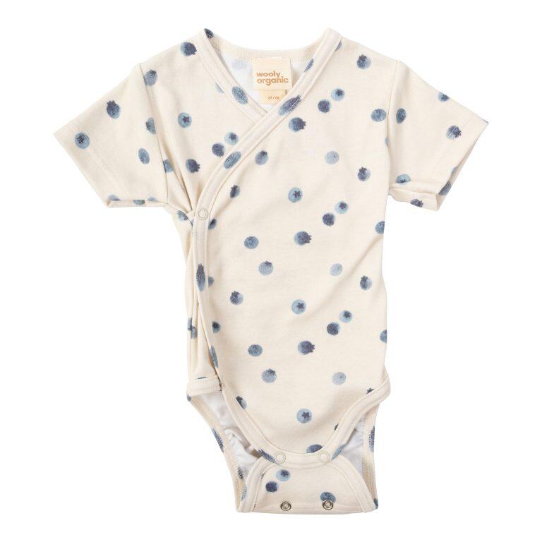 Body avvolgente a maniche corte – 100% cotone biologico GOTS 