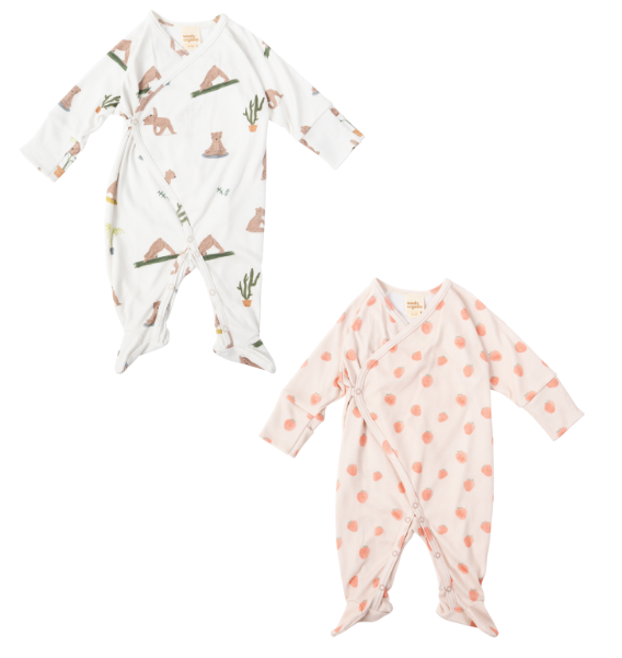 Tutina avvolgente maniche lunghe – 100% cotone biologico GOTS