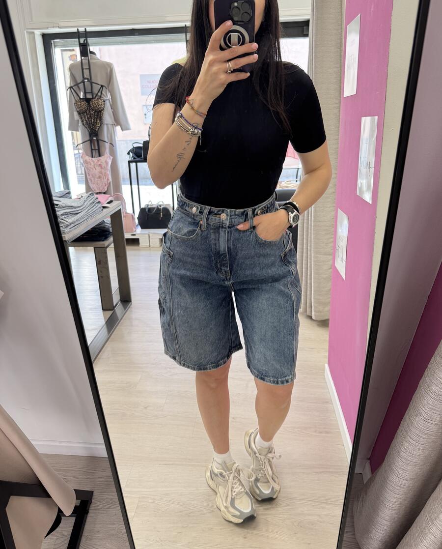 NOVITÀ Bermuda in denim wide leg