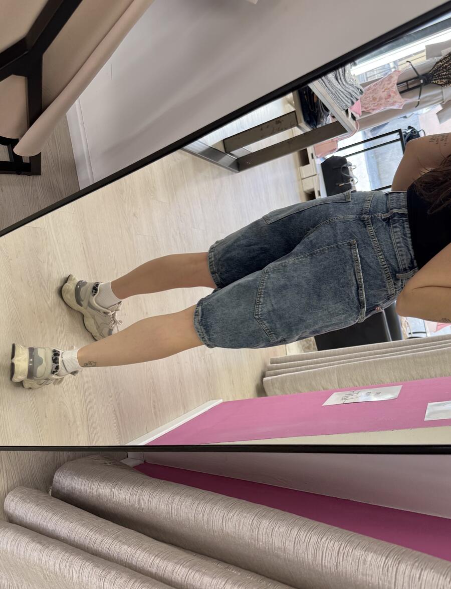 NOVITÀ Bermuda in denim wide leg