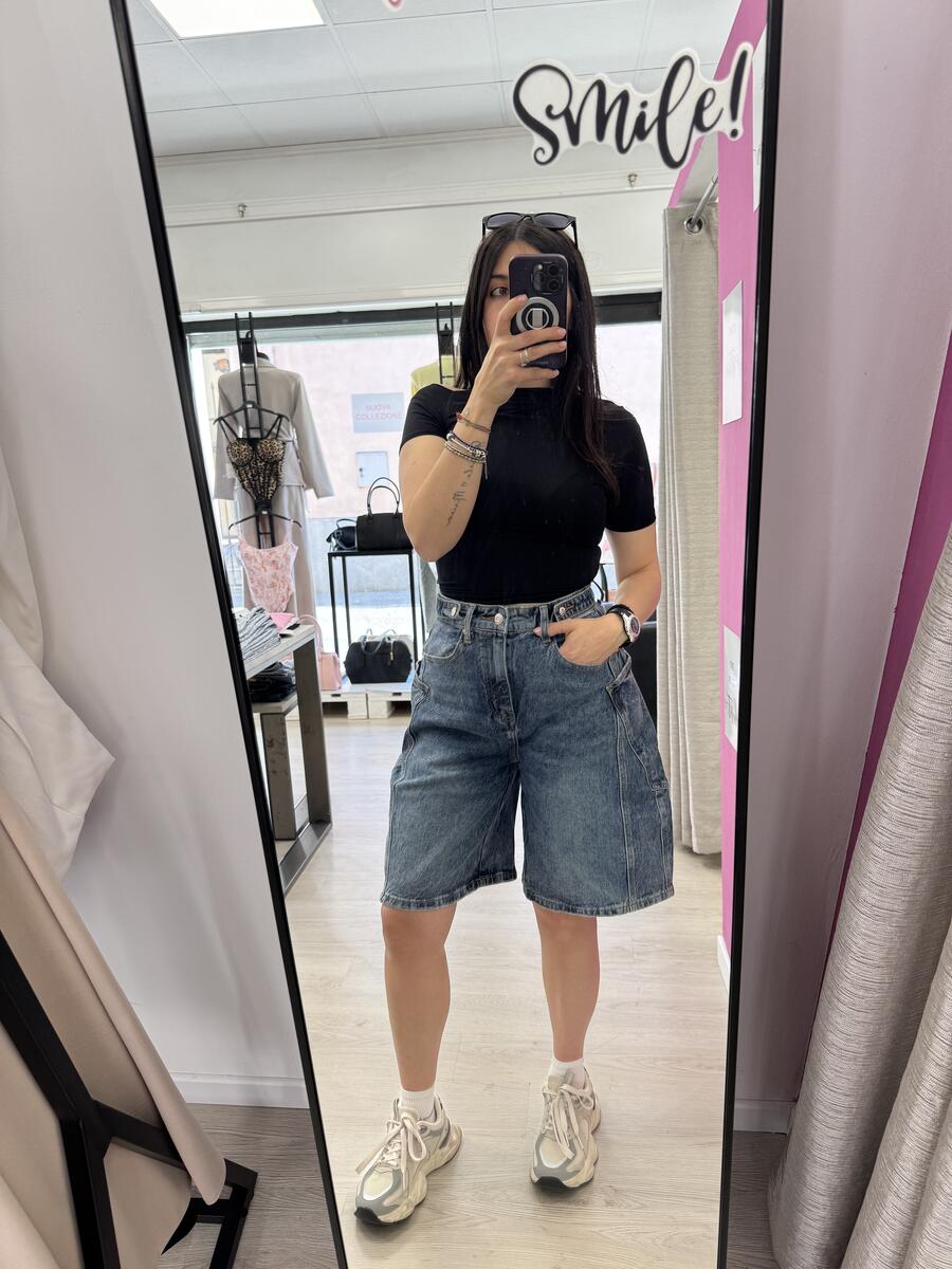 NOVITÀ Bermuda in denim wide leg