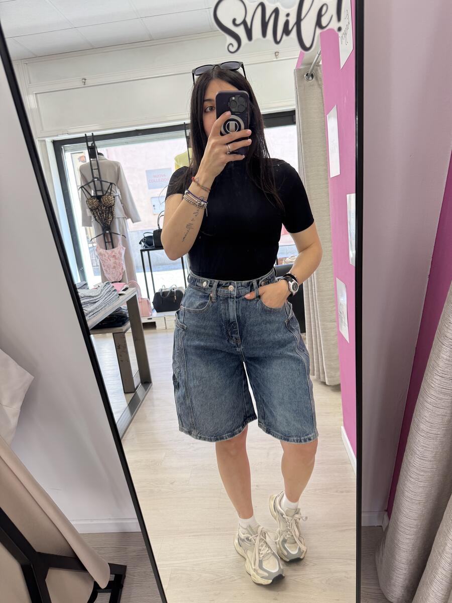 NOVITÀ Bermuda in denim wide leg