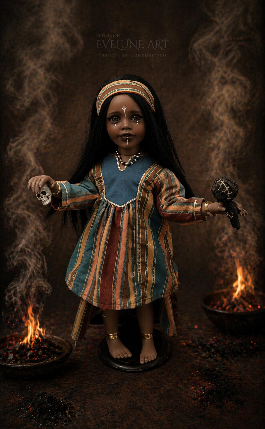 Kwala Danzatrice sulla Terra Sacra Bambola in porcellana