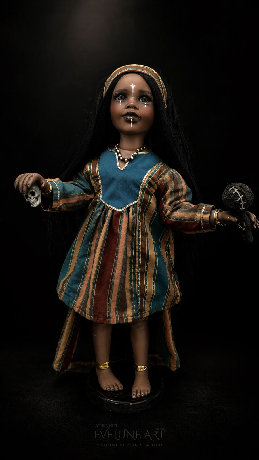 Kwala Danzatrice sulla Terra Sacra Bambola in porcellana