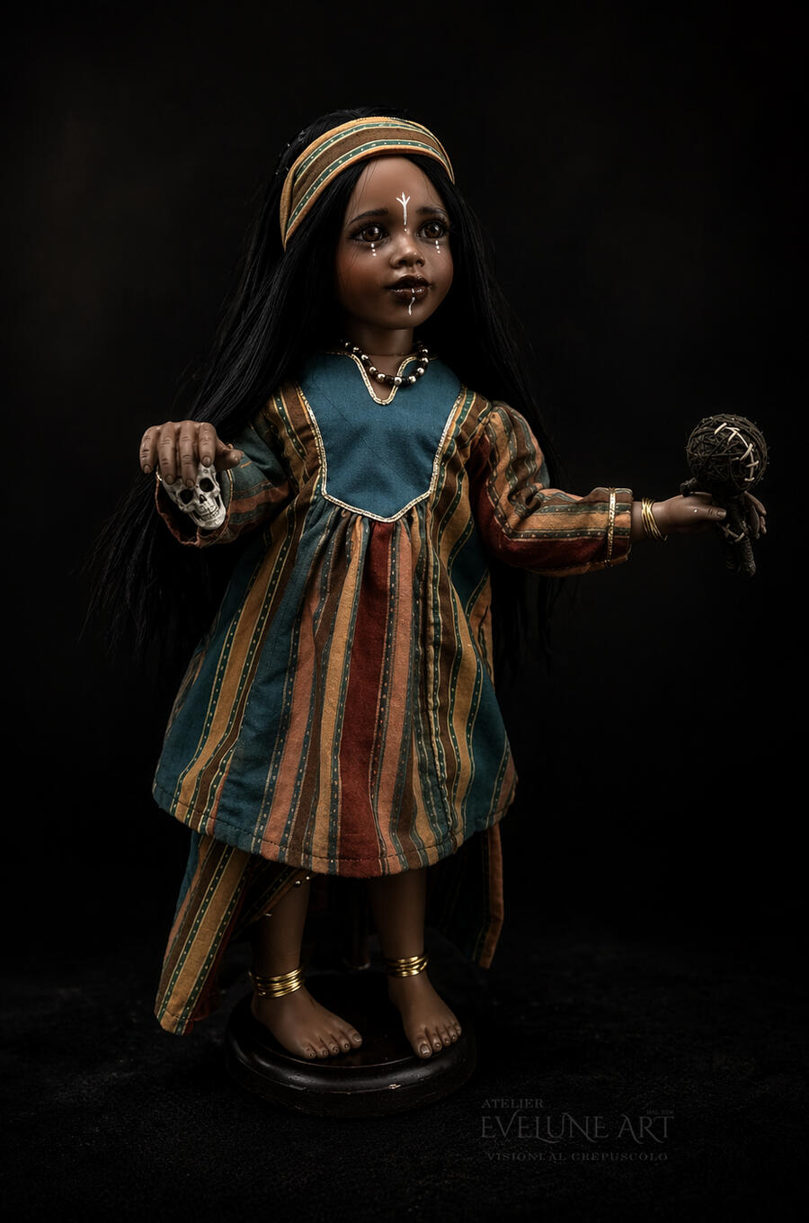 Kwala Danzatrice sulla Terra Sacra Bambola in porcellana