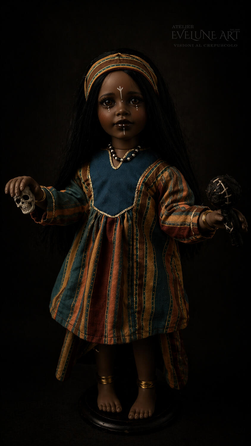 Kwala Danzatrice sulla Terra Sacra Bambola in porcellana