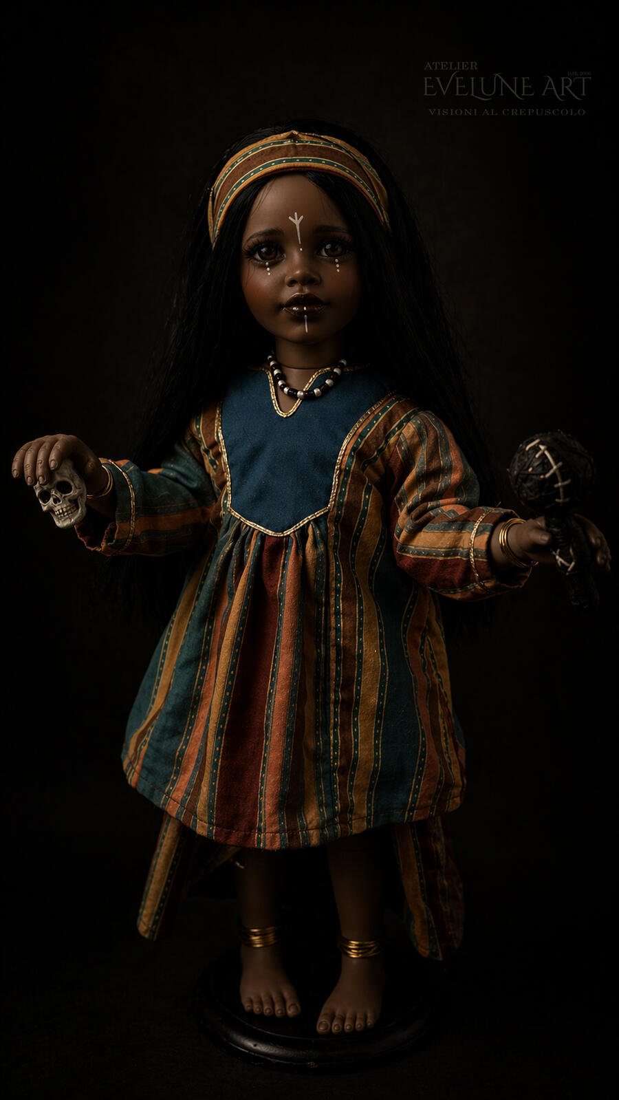 Kwala Danzatrice sulla Terra Sacra Bambola in porcellana