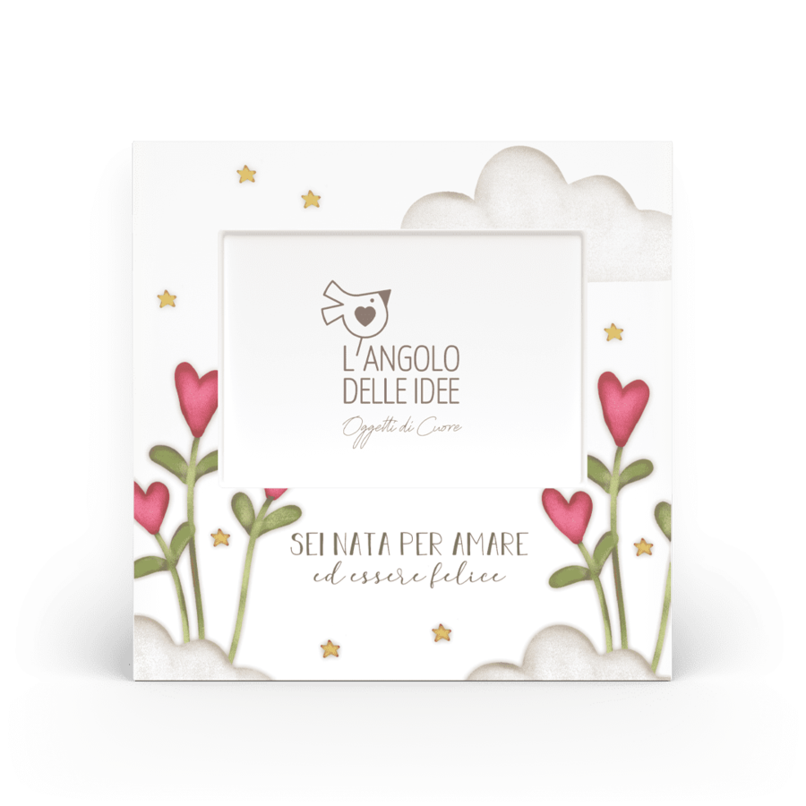 L'Angolo delle Idee - Cornice Portafoto "Sei nata per amare"