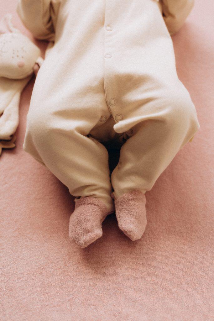 Tuta da notte in spugna francese con piedi – Cotone bio GOTS