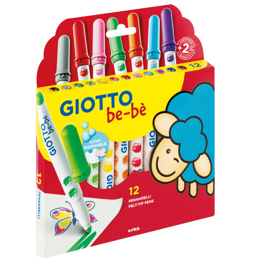 Astuccio 12 SUPERPENNARELLI GIOTTO BEBE'