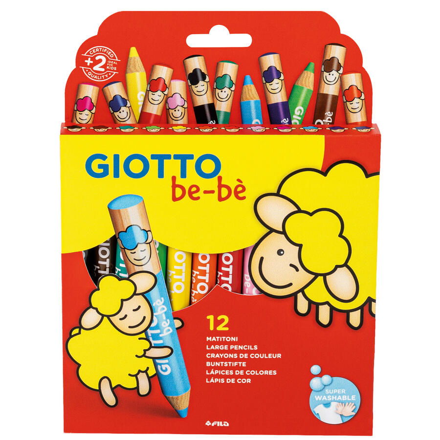 Astuccio 12 SUPERMATITONI con Temperiono GIOTTO BEBE'